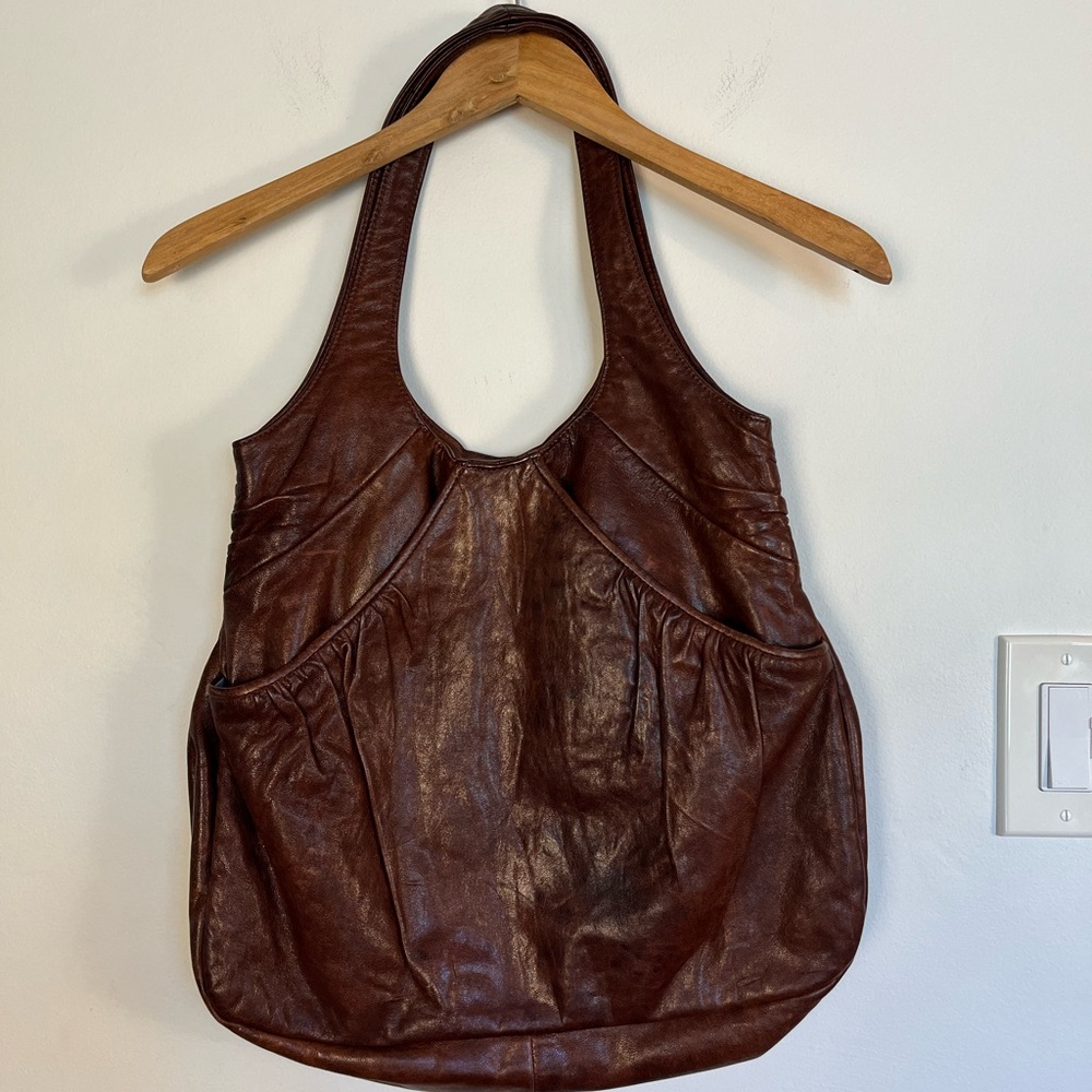 Lauren Merkin Hobo Bag Chocolate Brown Leather - Picture 2 of 5